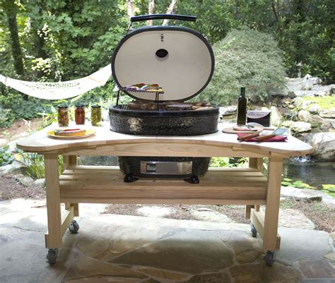 Ceramic kamado bbqs offer a versatile style of bbq cooking with the ability to cook up a tasty we have a large range of ceramic bbq grills including the all american primo ceramic bbqs, the. Primo Oval XL400 Ceramic BBQ Grill All In One - Great ...
