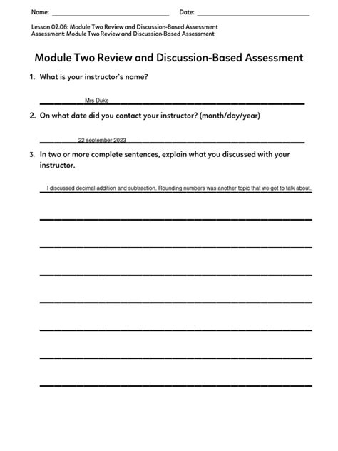 Module Two Review And Discussion Based Assessment 0000082209 Pdf