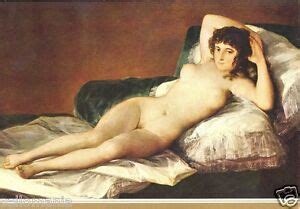 Postal Goya La Maja Desnuda Museo Del Prado Painting Postcard Painter