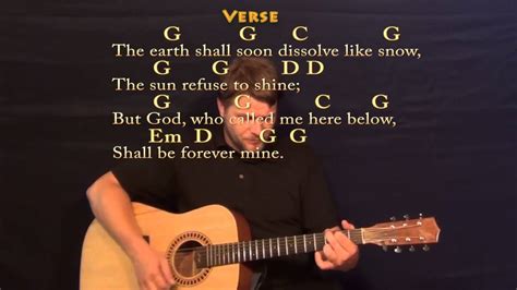 G g c g i once was lost but now am found, d g em d g was blind, but now, i see. Amazing Grace Strum Guitar Cover Lesson in G with Chords ...