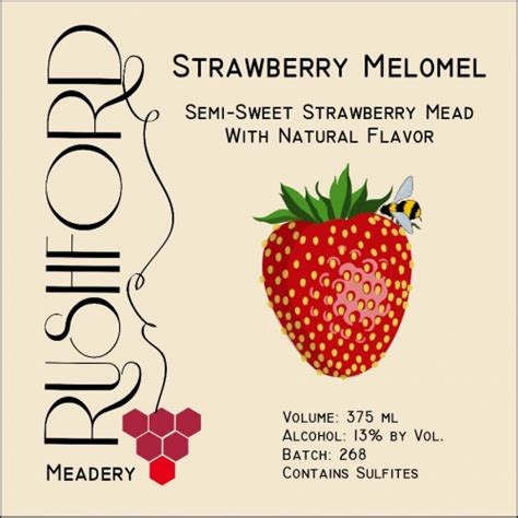 Rushford Strawberry Melomel Rushford Meadery And Winery Untappd
