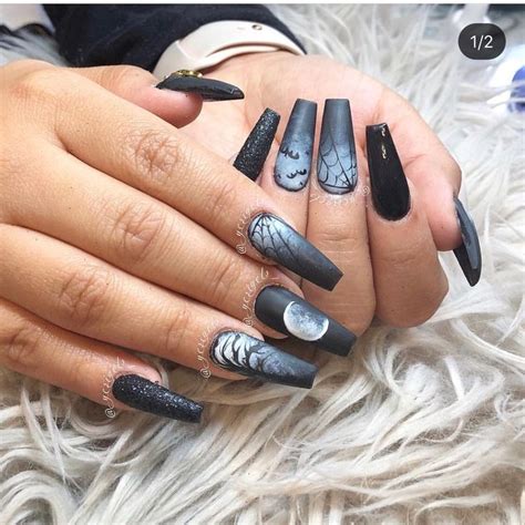 Pin By Wendy Montoya On All Hallows Eve Halloween Nails Nails