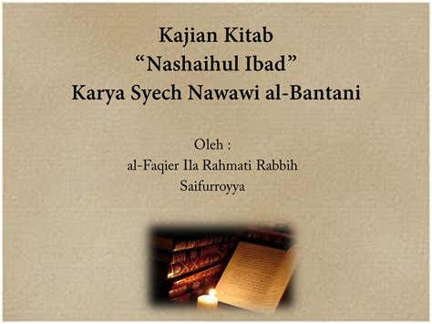 Buku Terjemah Nashoihul Ibad Jilid 2 Toko Buku Aswaja Surabaya
