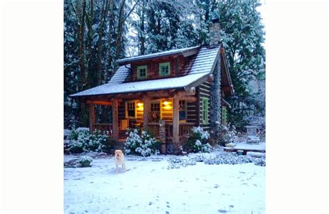 Check out this luxury cabin in hot springs. 9 Beautiful Cabins in the Snow
