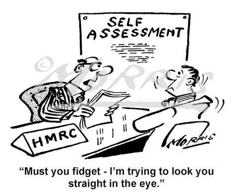 Self Assessment Cartoon Ref 8404bw Business Cartoons