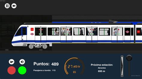 Jugando La L Nea De Metro Madrid D Simulator Youtube