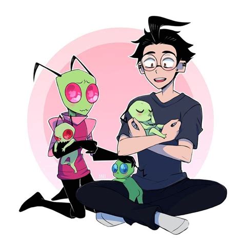 Inimoose On Instagram Zim And Dib With Smeets ️ Zadr Invaderzim