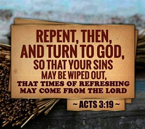 Repent Then And Turn To God Acts 319 Jesus é