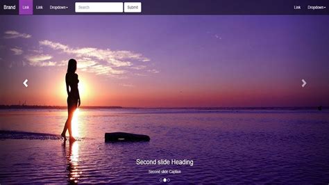 Animated Scrolling Navigation Bar bootstrap - YouTube