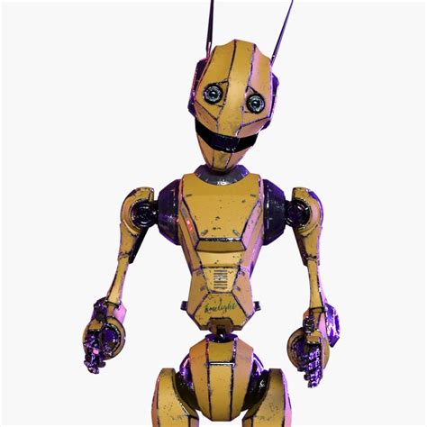 Yellow Robot Rigged 3d Turbosquid 1303931