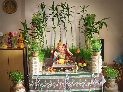 Home interior fashions festival decor ideas ganesh chaturthi 2018 festival ganesh chaturthi marks the birth of the elephant god, who is widely revered as ganpati bappa by his deities. Ganpati Decoration Ideas for Vinayaka Chavithi at Home ...