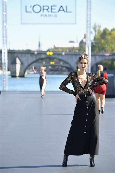 Bianca Balti Walks The Runway For The L Oreal Fashion Show During Paris Fashion Week In Paris