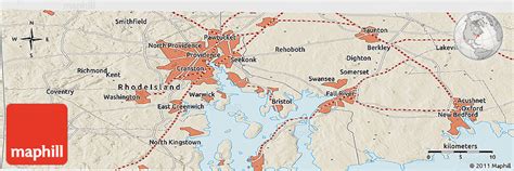 Shaded Relief Panoramic Map Of Hope Valley