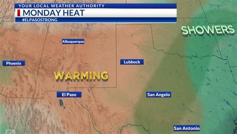 Weather On The Go Temperatures Will Near Record Highs To Start Of The Week Ktsm 9 News