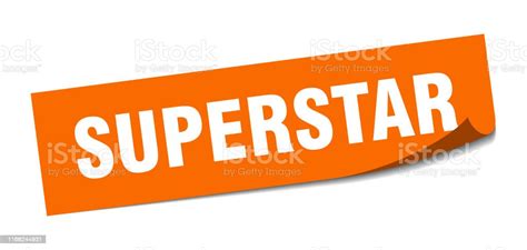 Superstar Sticker Superstar Square Isolated Sign Superstar Stock