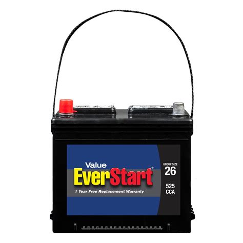 Everstart Value Lead Acid Automotive Battery Group Size 26r 12 Volt