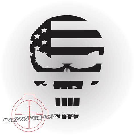 Punisher Skull Flag Decal