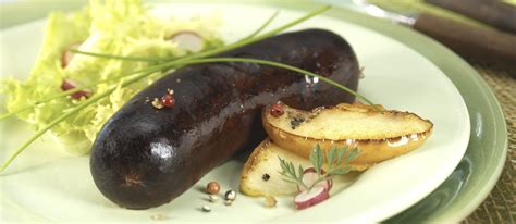 Boudin Noir Aux Pommes Traditional Sausage Dish From France