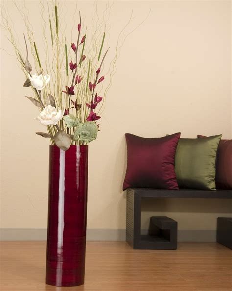 Metal decoration premium design vase, shape: Large Floor Vase With Flowers | Jarrones decorativos