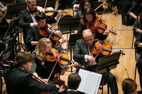 The Symphony Orchestra And The Choir Perform Classical Works Editorial