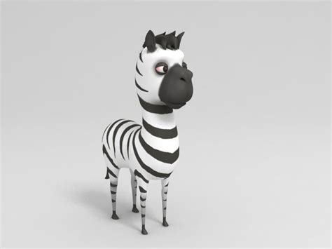 3d Zebra Toon Cgtrader