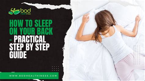 How To Sleep On Your Back Practical Step By Step Guide