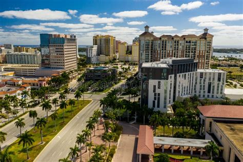 Drone Aerial Photo West Palm Beach Florida Stock Photo Image Of