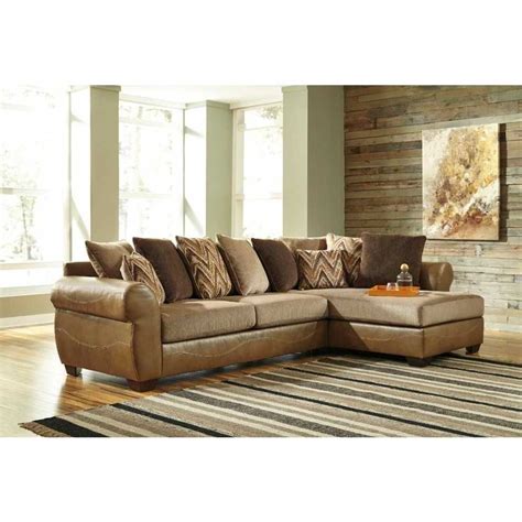 Photo Gallery Of Ashley Furniture Brown Corduroy Sectional Sofas