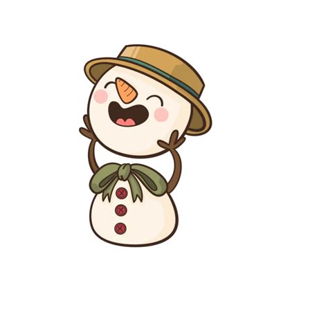 Merry Christmas Snowman Cartoon 15723178 Png