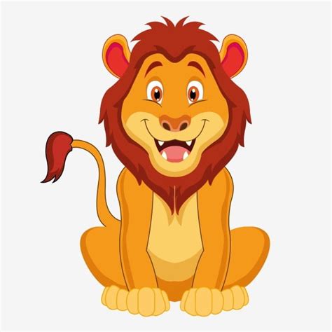 Cartoon Lion Background Cartoon Animal Png And Vector With