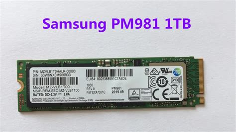 But not all ssds are created equal. SAMSUNG SSD M.2 PM981 256GB 512GB 1TB Solid State Hard ...