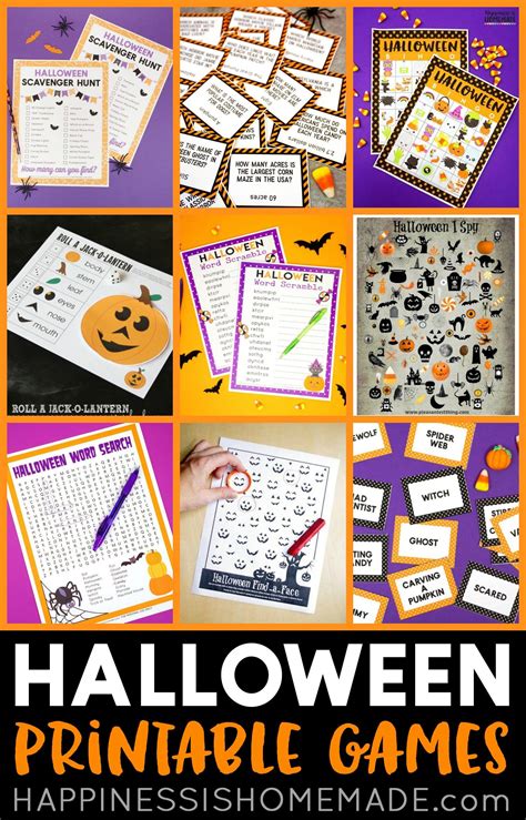 Free Printable Halloween Games For Kids And Adults Everyone Will Love