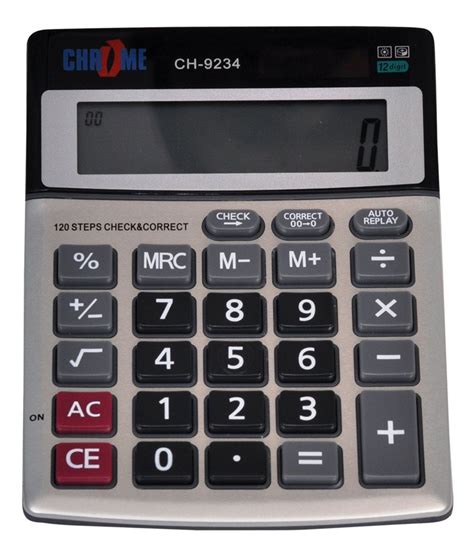 Calculator is an indispensable tool for a businessman, financier, family man and even a schoolboy. Chrome Basic Mathematic Calculator Set of 2 Pcs: Buy ...
