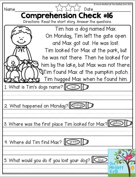 Reading Tests For 2nd Graders
