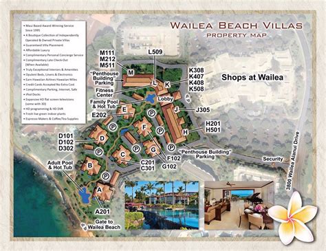 Map Layout Wailea Beach Villas