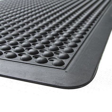 Black Natural Rubber Anti Fatigue Mat Anti Slip Floor Mats — Onlymat
