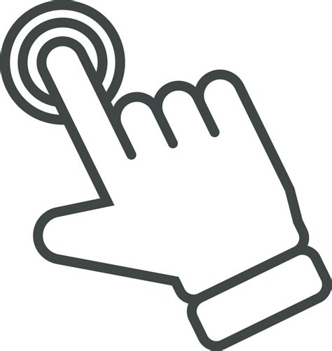 Hand Cursor Icon Clip Art 21996846 Png