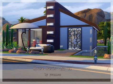House Oasis No Cc The Sims 4 Catalog