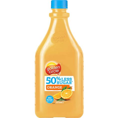Golden Circle Orange Juice 50 Less Sugar Fruit Juices Oj 2l Woolworths