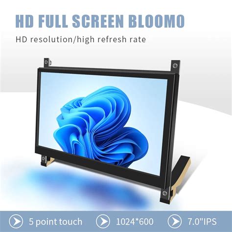 7008 7 Inch Ips Touch Screen Monitor Panel Hdmi Raspberry Display Lcd