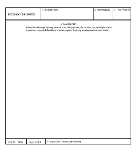 sample incident action plan template   documents