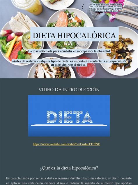 Dieta Hipocalórica Pdf Dieta Obesidad