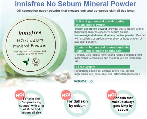 The link to the ingredients on cosdna is. Review: Innisfree No Sebum Mineral Powder - B2uty Blogger