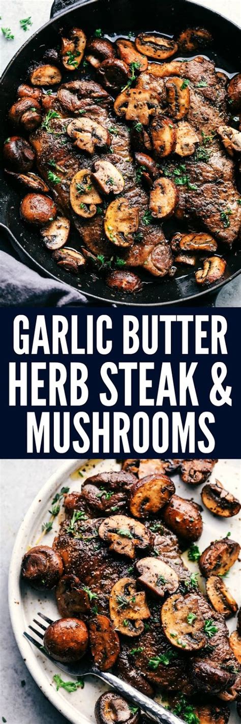 Directions mix 1 tablespoon butter with parsley, garlic and soy sauce. Garlic Butter Herb Steak and Mushrooms - Tasty Foods