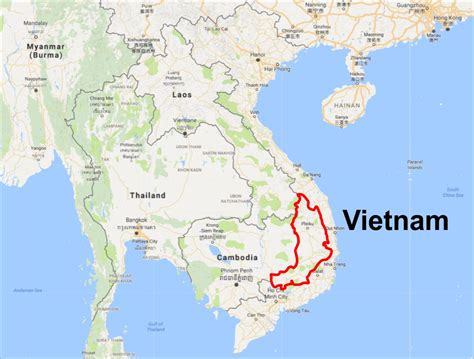 Vietnam Border Map
