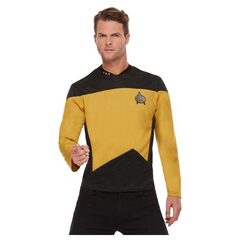 Star Trek Uniform Yellow Technik And Sicherheit Kostüm Für Männer