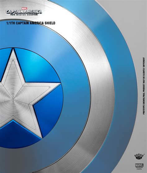 King Arts Captain America 2 The Winter Soldier Shield Replica Stealth Blue Pedestal Style