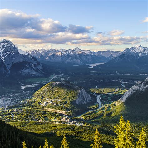 Banff Town Wallpaper 4K, Alberta, Canada, Landscape, Valley, Scenery ...