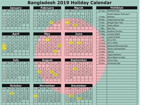 Bangladesh Government Holiday Calendar Bangla Calendar BD PDF Technewssources Com