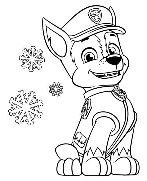 Christmas Coloring Pages PAW Patrol Print A4 WONDER DAY Coloring
